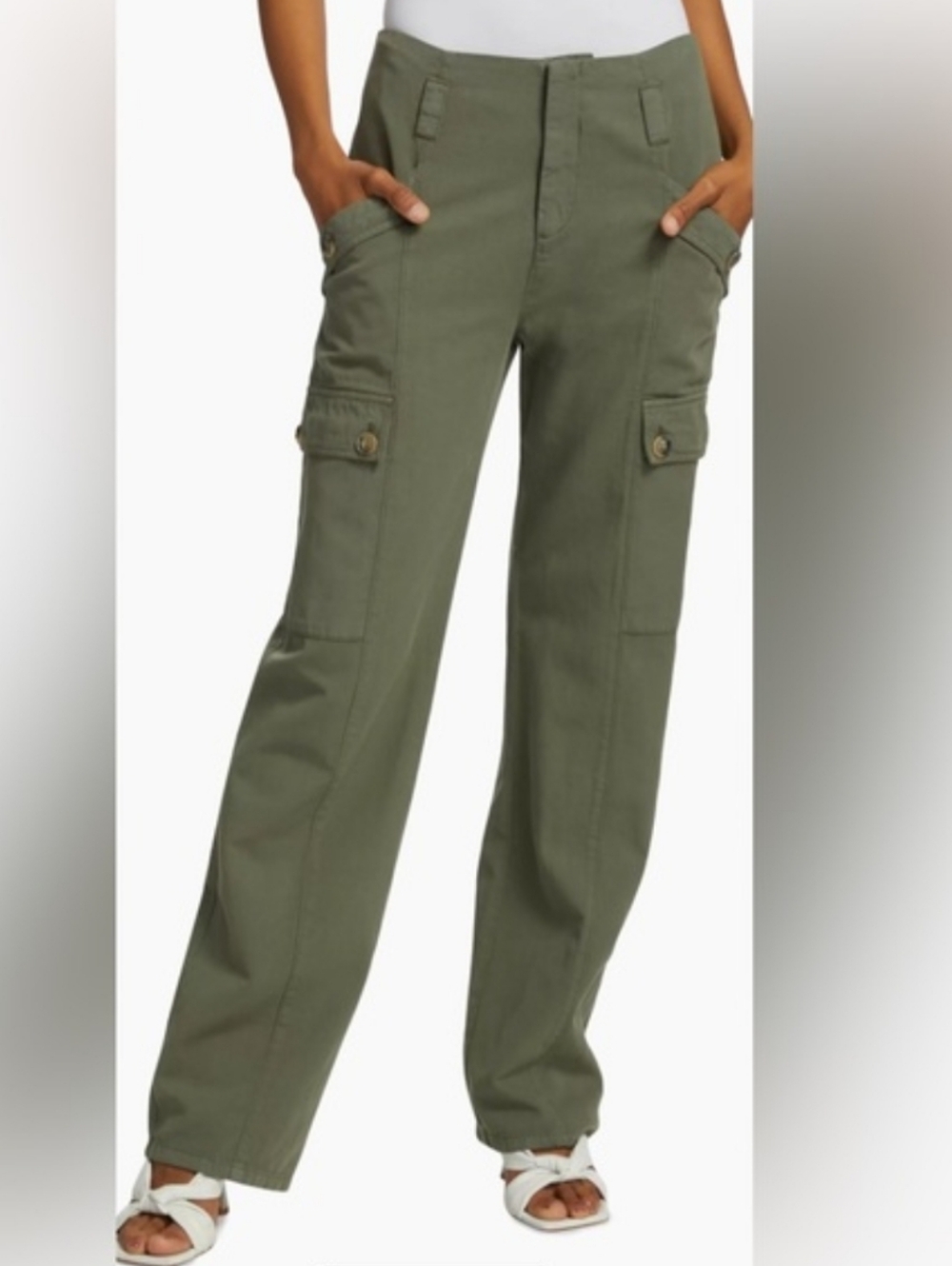 ba&sh Olive Green Cargo Dada Pants